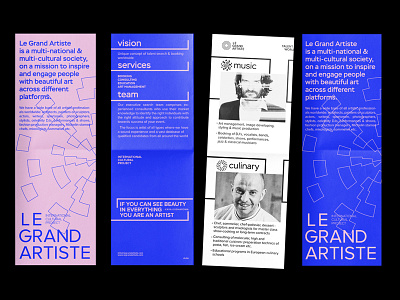 Le Grand Artiste branding brochur design identity logo logotype stationery