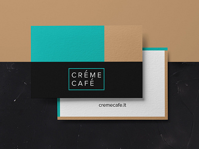 Creme Cafe branding brandmark coffeeshop identity logo logomark logotype sign stationery symbol