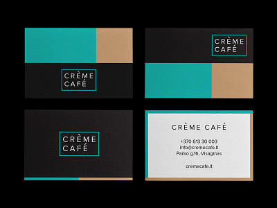 Creme Cafe branding brandmark cards coffeeshop identity logo logomark logotype sign stationery symbol