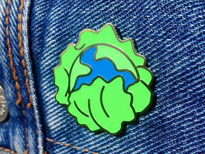 Cabbage Earth 111room brandmark cabbage earth kiev pin sign symbol