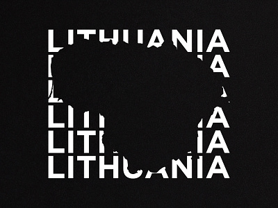 Lithuania map brocustoms identity lithuania map sticker symbol typography