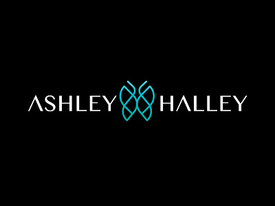 Ashley Halley branding butterfly design identity logo logomark logotype sign symbol typography