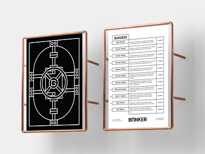 Bunker Food brandidentity branding brandingdesign burger food graphicdesign identity identitydesign logomark logotype mark menu sign