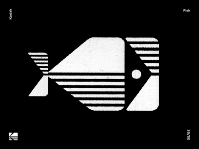 Fish artwork brandmark contemporary contemporaryart fish graphicdesign illustration kodak logo logo design logomark mark marks modernism modernist sign symbol symbol icon symbolism vector art