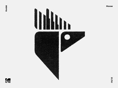 Moose artwork brandmark contemporary contemporaryart graphicdesign illustration kodak logo design logomark mark marks modernart modernism modernist moose sign symbol symbol icon symbolism trademark
