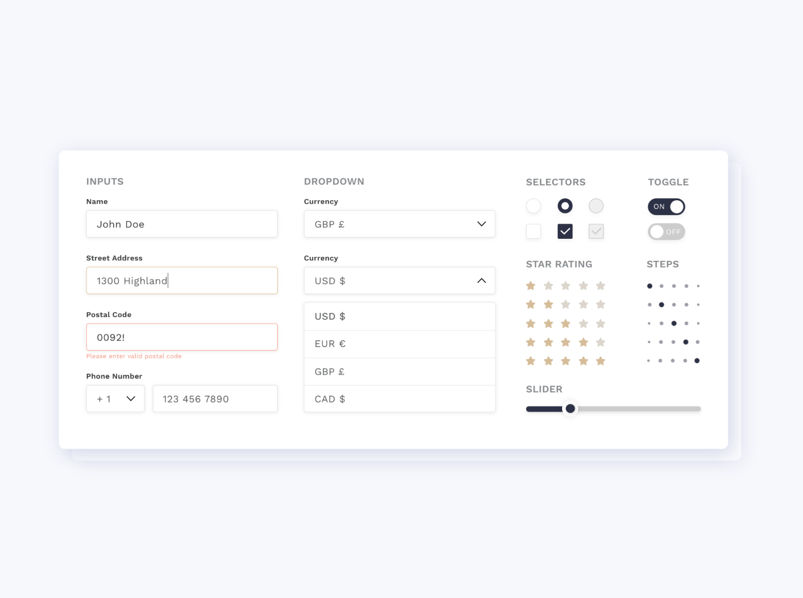 form-design-ui-elements-style-guide-inputs-selectors-by-sara