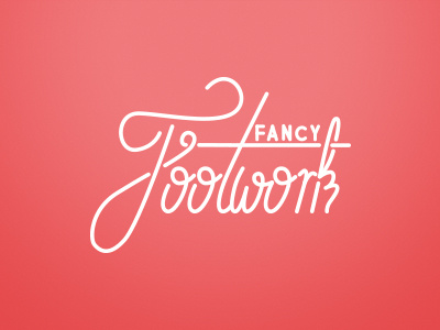 Fancy Footwork branding fancyfootwork lettering logo script type typography