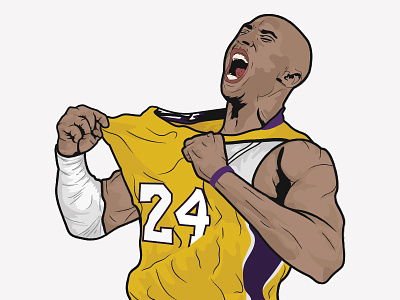 Kobe Bryant Illustration basketball bryant illustration jersey kobe kobebryant nike sport