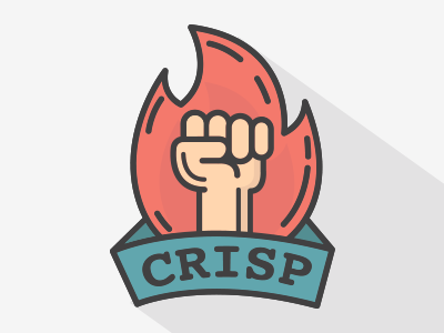 Crisp Fist crisp fire fist fistup llustration typo up