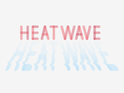 Heatwave wave heat font typo