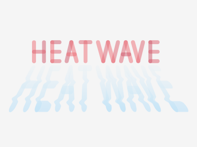 Heatwave font heat typo wave