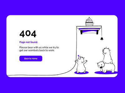 404 - wombats not found 404 illustration wombat