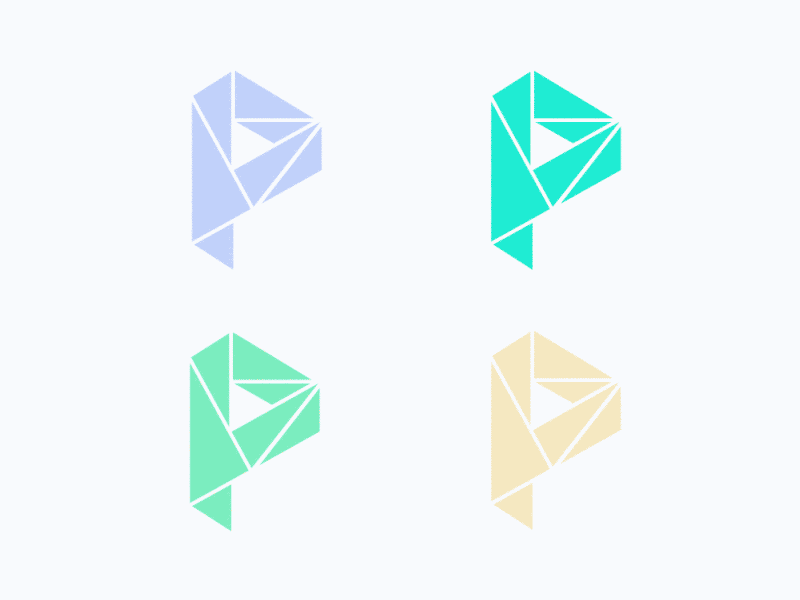 P - Origami animated logo