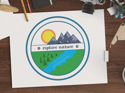 Logo design branding clean design graphic design illustrator logo nature outdoors travel trips