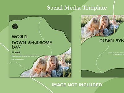 world down syndrome social media template
