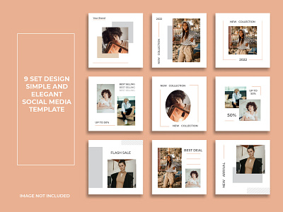 Fashion sale social media template design instagram instagram post instagram story layout social media template template template design