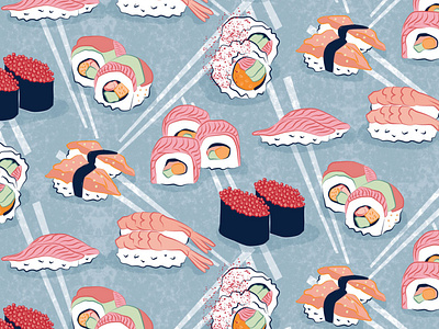 Sushi Sushi design illustration pattern design vector