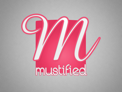 Mustified logo pakistan pink project white
