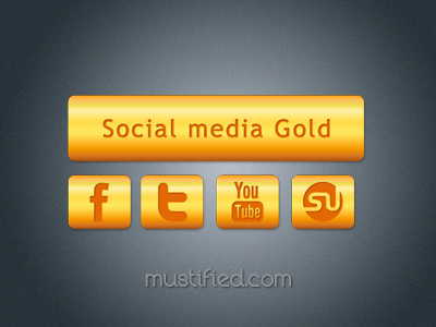 Social Media Gold Icons gold icons media pakistan social socialmedia