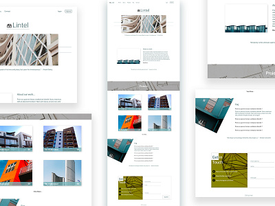 Architectural Firm Co-operate site 2020 design adobexd architectural branding building color palette cooperation design nextgen photoshop typography ui ux