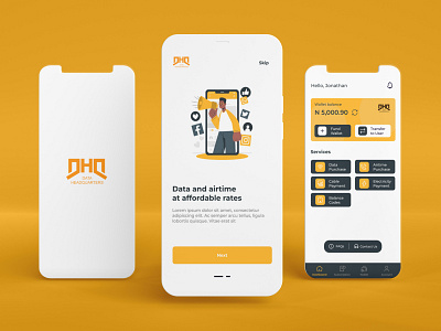 DHQ adobexd branding color palette design illustration logo photoshop typography ui ux