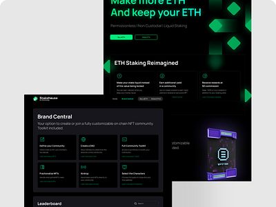 Crypto Staking branding color palette crypto dark theme design illustration staking