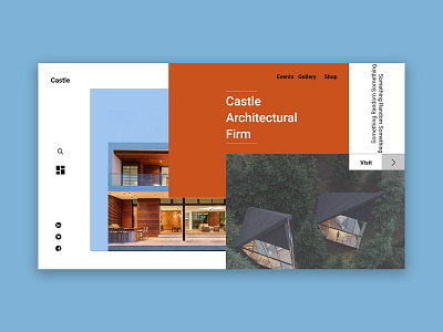 Architectural firm website design adobexd architecture building design design typography ux website design