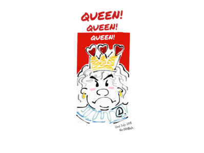 QUEEN!QUEEN!QUEEN! design doodleaday doodleart doodles drawing illustration original art