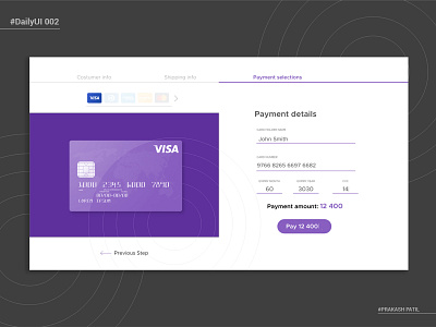 Credit Card Checkout advertising app designer creative creative design credit card checkout credit card form creditcard debit graphic design visa