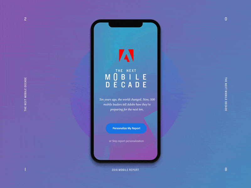 The Next Mobile Decade | Introduction art direction creative direction mobile motion ui