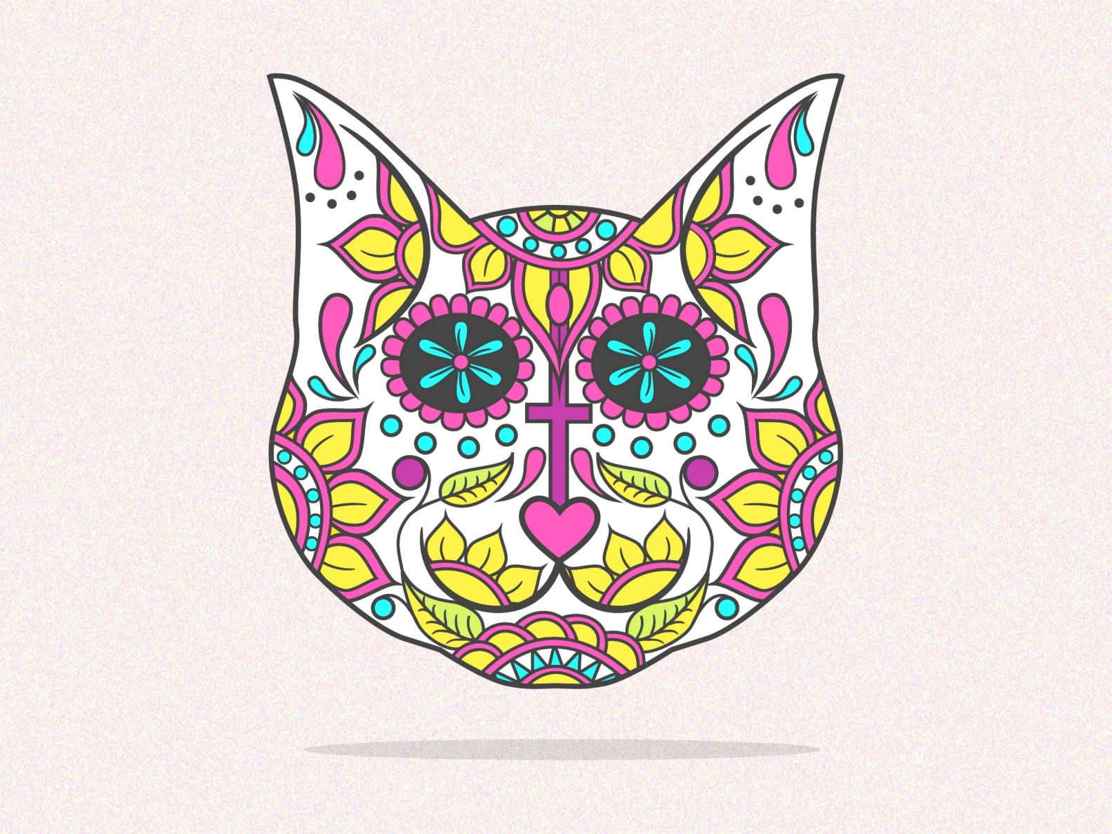 Sugar Skull Cat 01 