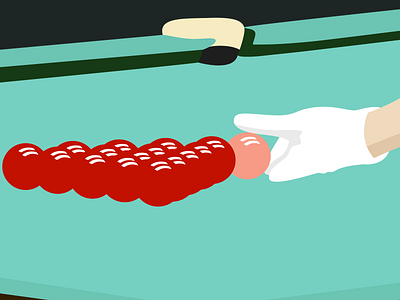 Pink Respot illustration illustrator pool simplistic snooker vector vector art vector design vector illustration