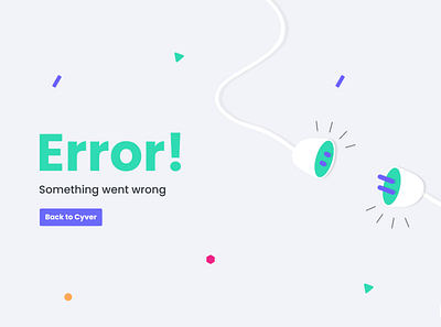 Error Page design illustration ui