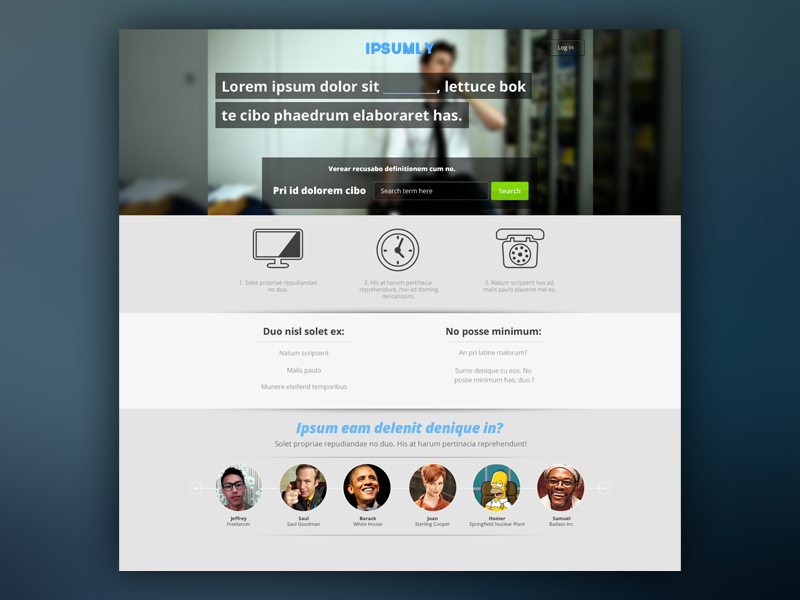 Unused Landing Page by Jeffrey Kam on Dribbble