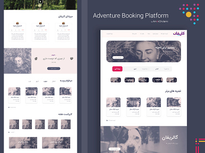 Adventure Booking Platform main page interaction design interface main page minimal ui ui design uxdesign webdesign website concept website design