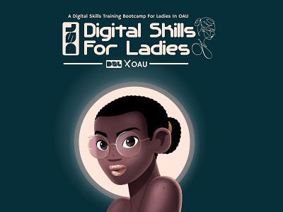 Digital Skills For Ladies (DSL) branding design flyer graphic design illustration logo minimal typography ui