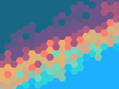 Colorful Hexagons abstract canvas js math procedural web