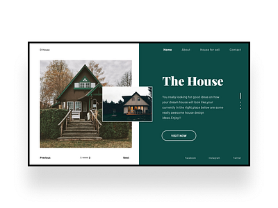 House for sale clean design home house minimal modern sell simple ui ui design web