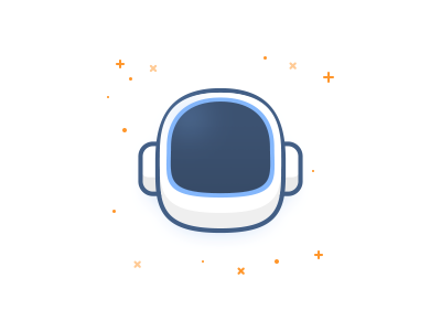 * Space.. * astronaut helmet illustration logo space stars