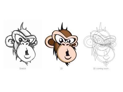 Monkey Business character design illustration