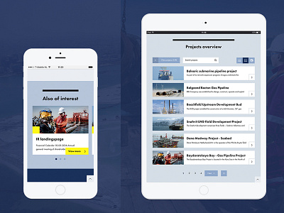 Boskalis in iPad + iPhone blue corporate redkiwi video