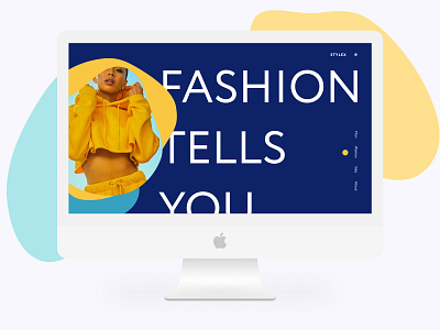 Fashion Shop Home Page blobs fashion style ui web