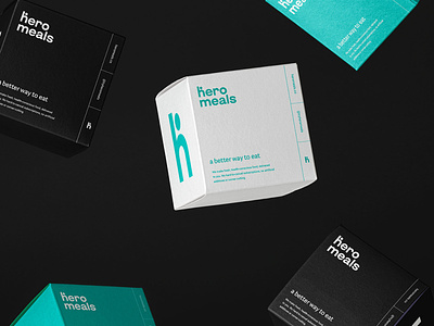 Hero Meals Packaging branding design food identity logo meal delivery nyc packaging shipper
