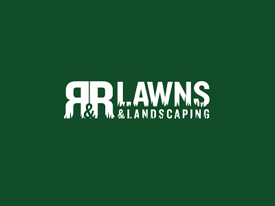 R&R Lawns and Landscaping Logo branding identity landscaping lawns logo new york wip