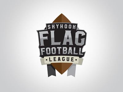 Skyhook Flag Football League Logo flag football football kingston logo new york skyhook sports