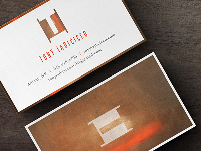 Tony Iadicicco Business Cards albany artist branding business cards identity new york painter painting stationery tony iadicicco upstate