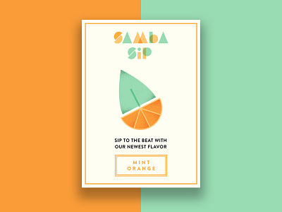 Samba Ad brazil fruit illustration juice overlap samba shapes stipple texture