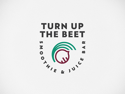 Turn Up The Beet Logo badge beet beverage drink food juice kingston music restaurant smoothie sound upstate