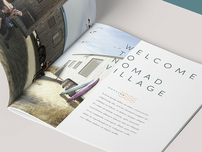 Nomad Welcome Brochure beach hospitality hudson valley layout montauk nomad tiny house travel