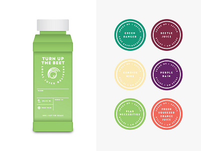 Turn Up the Beet Packaging System bottle delivery hudson valley juice label package smoothie